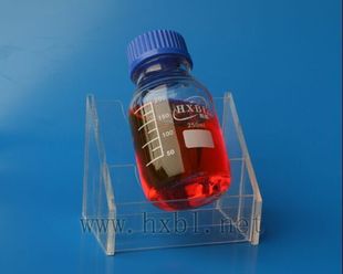 100ml250ml500ml1000ml有机玻璃血清瓶斜架 蓝盖试剂瓶斜架 单孔